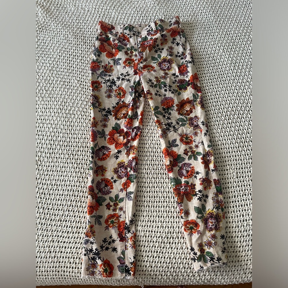 floral print Anthropologie pants